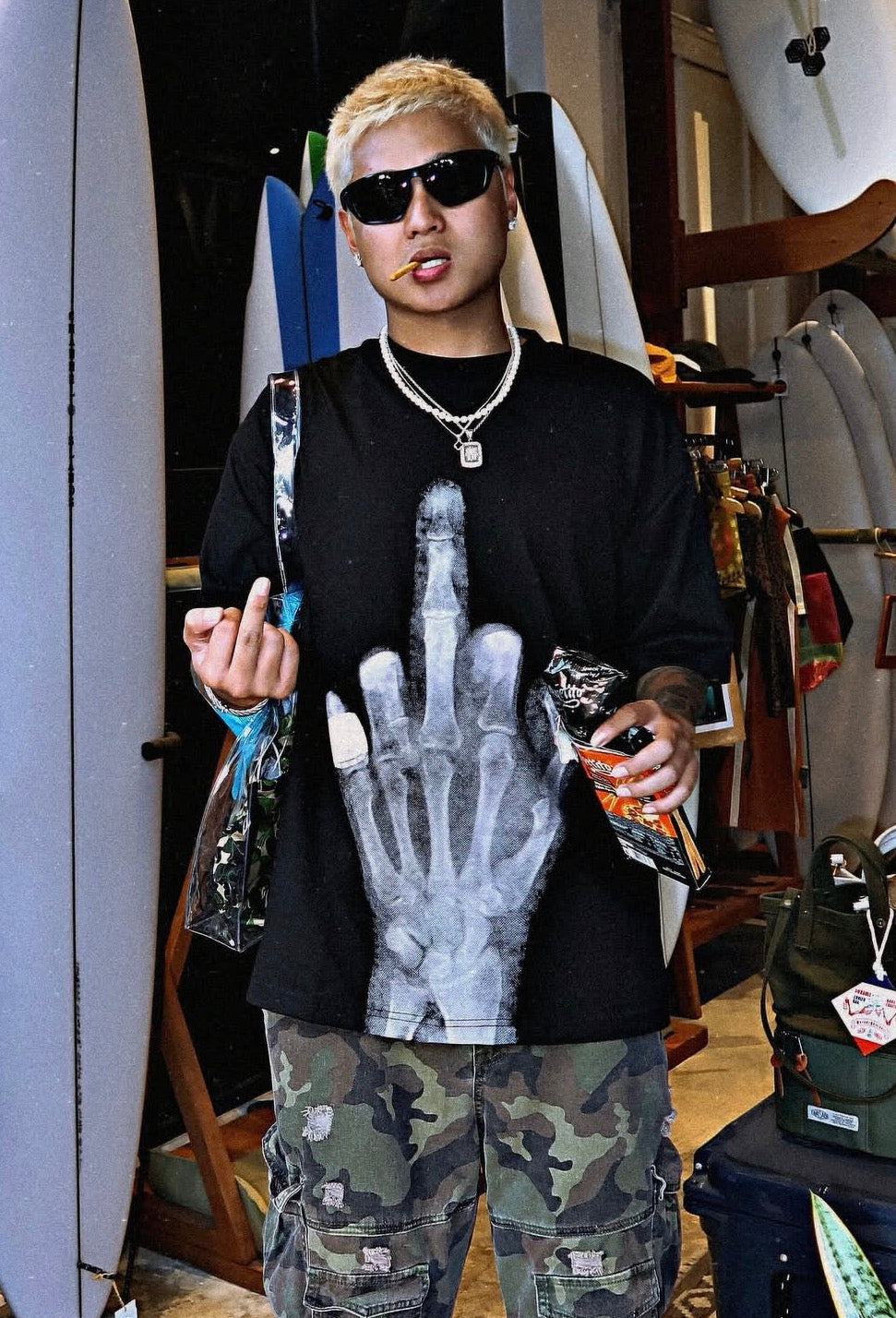 "GRAMS F*CK TEE" (GLOW IN THE DARK)